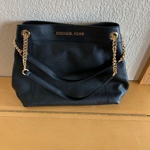 Michael Kors Jet Set Large Leather Chain Shoulder